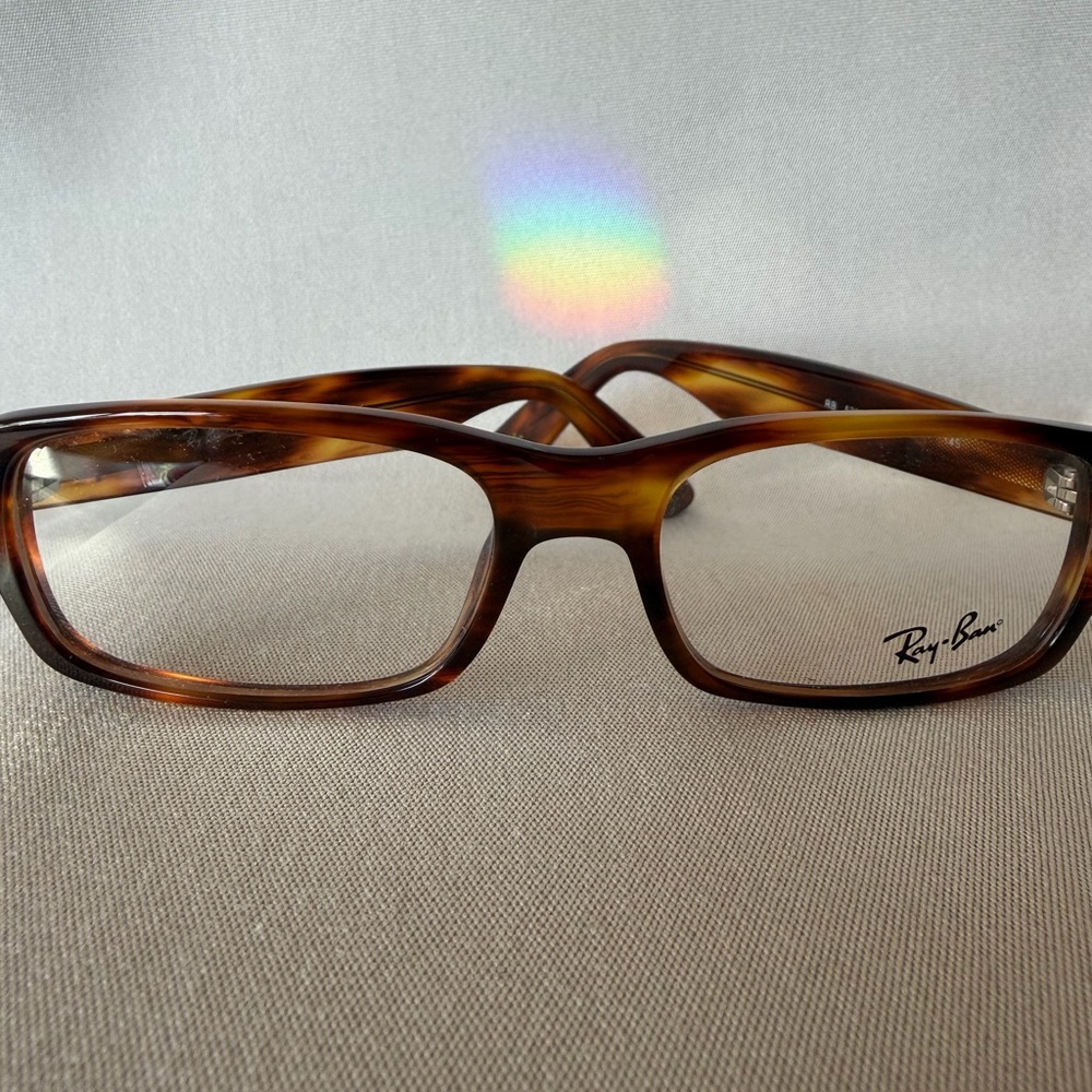 New Authentic Ray-Ban Tortoise Shell Glasses Frames + Tommy Hilfiger Case